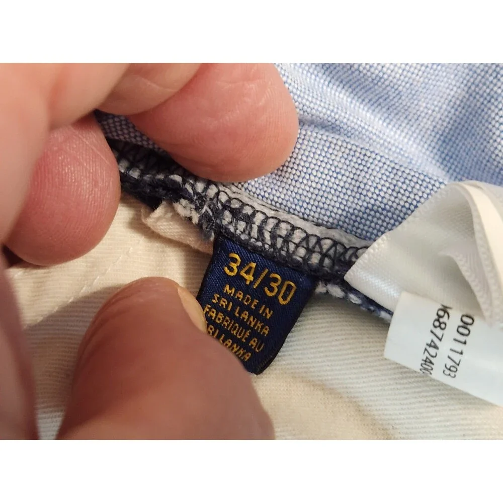 Polo Ralph Lauren Mens Stretch Straight Fit The Polo Chino Navy Blue 34x30